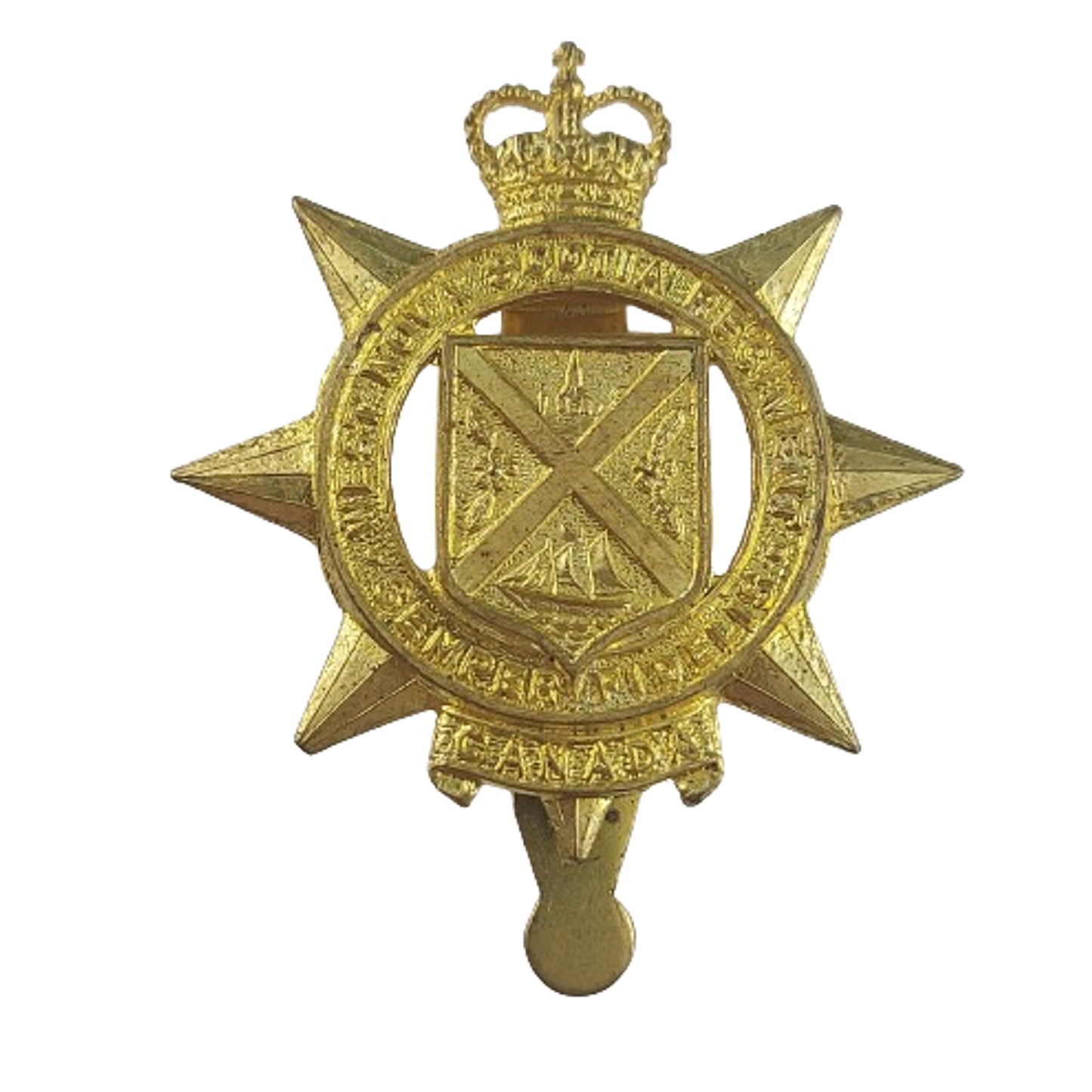 QEII West Nova Scotia Regiment Cap Badge