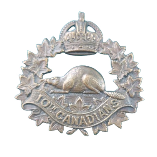 WW1 Canadian 10th Battalion Cap Badge -Calgary Alberta -Hicks & Sons London