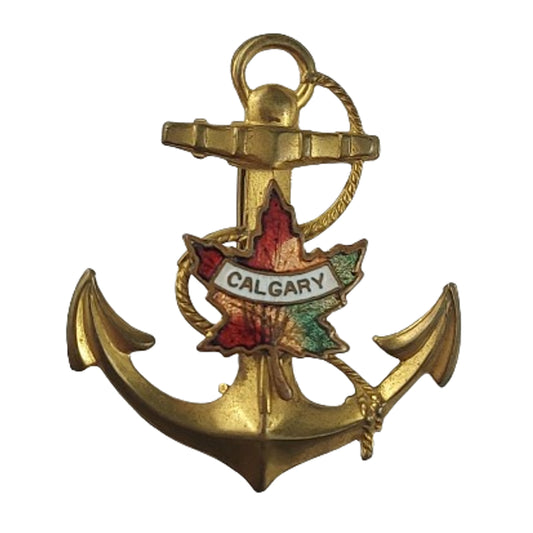 WW2 RCN Royal Canadian Navy "Calgary" Sweetheart Badge