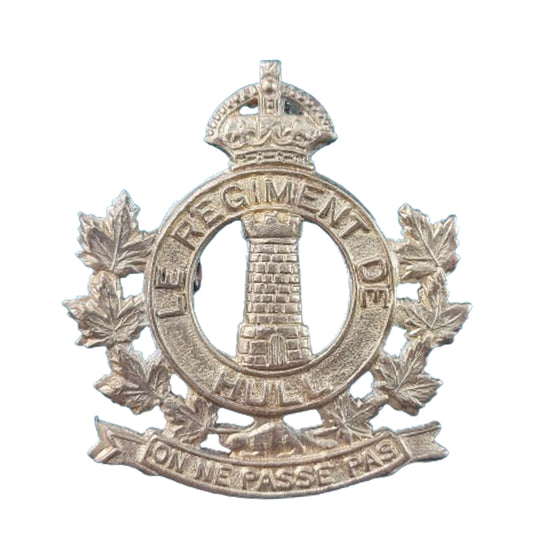 WW2 Canadian Regiment De Hull Cap Badge