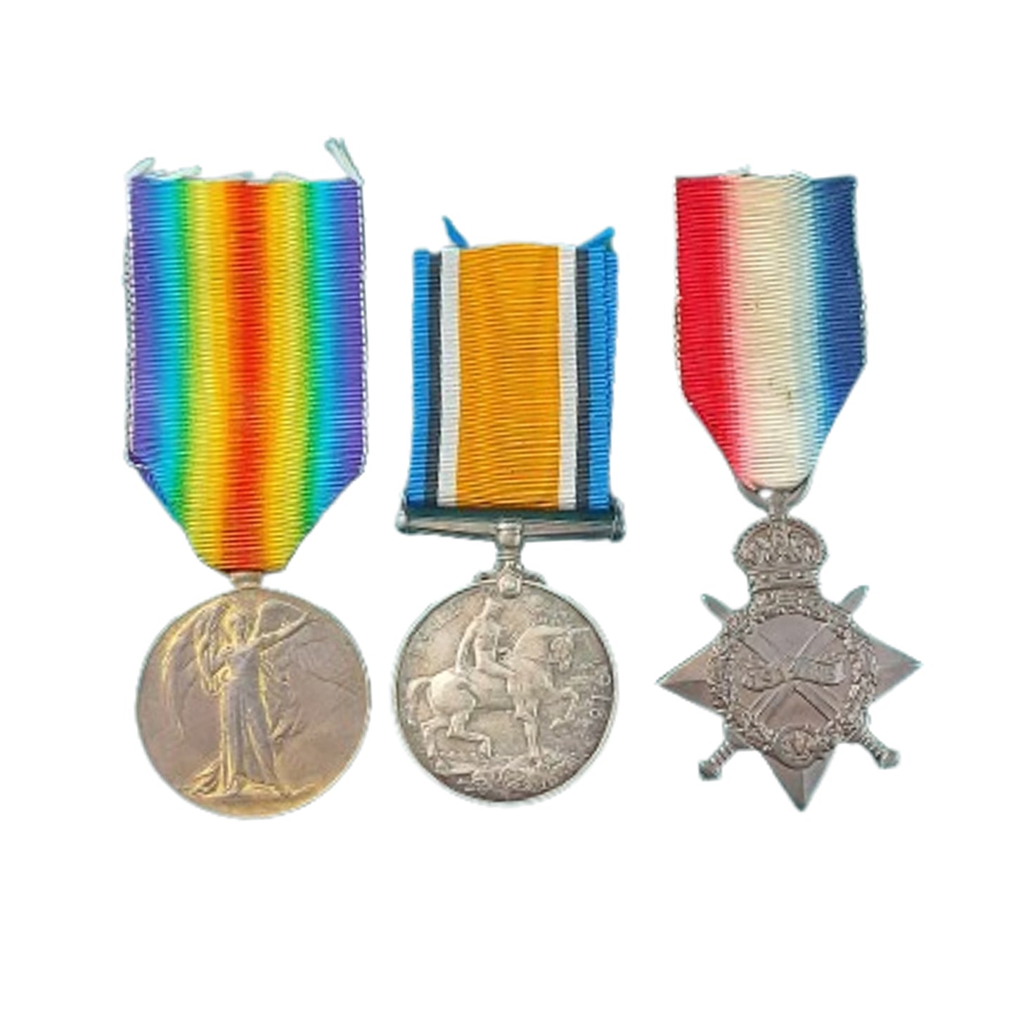 WW1 British BEF Medal Trio Devon Regiment