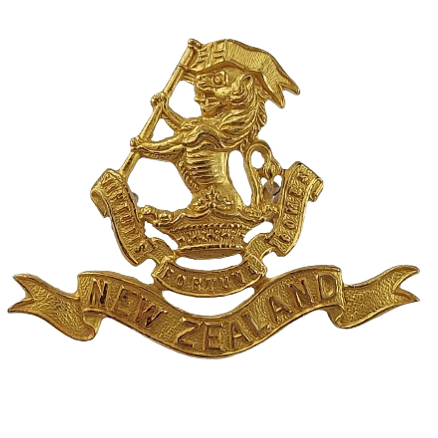 WW2 New Zealand 5th Wellington Rifles Officer's Cap Badge