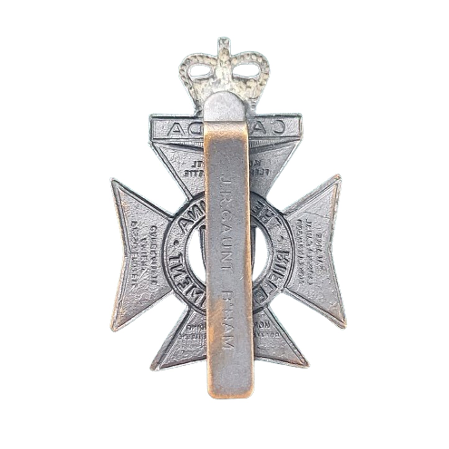 QEII Regina Rifles Regiment Cap Badge -J.R. Gaunt