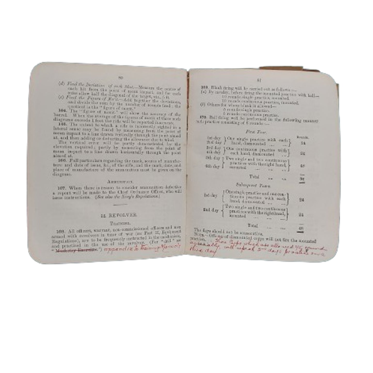 Named Pre-WW1 Musketry Regulations Manual 1905