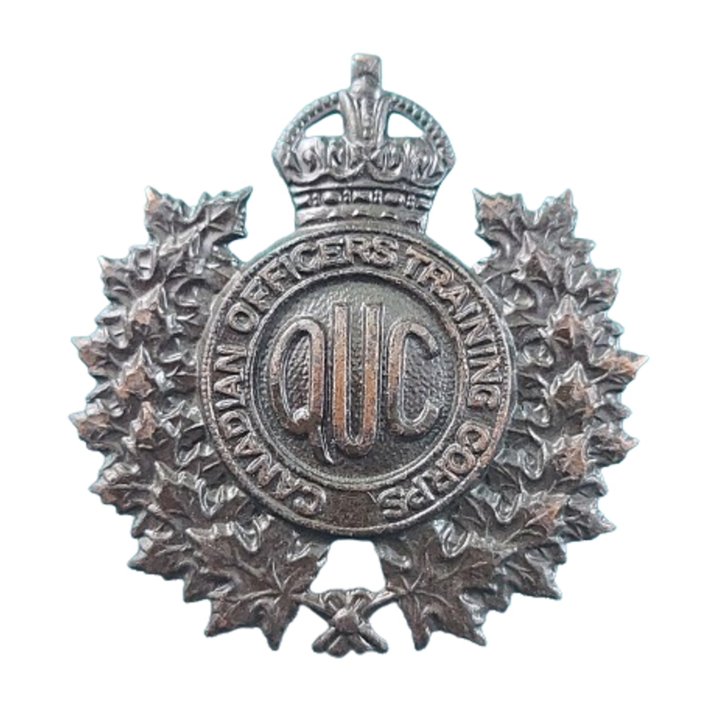 WW2 COTC Canadian Officers Training Corps Queen's University Cap Badge