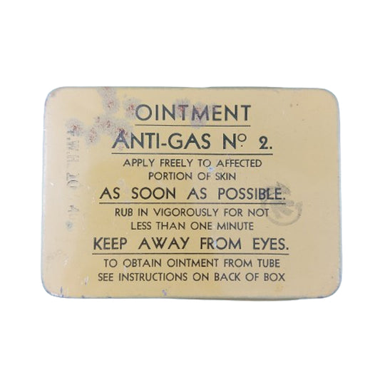 WW2 Canadian Anti-Gas Ointment No.2 Tin With Contents