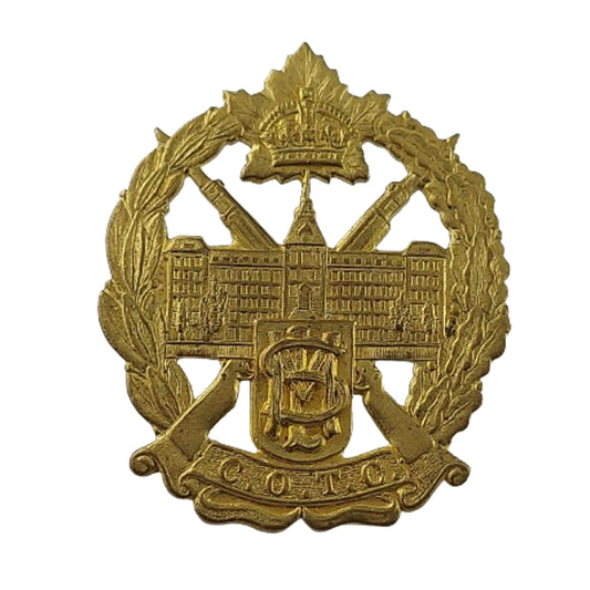 WW2 COTC Canadian Officers Training Corps Mount St. Louis Contingent Cap Badge