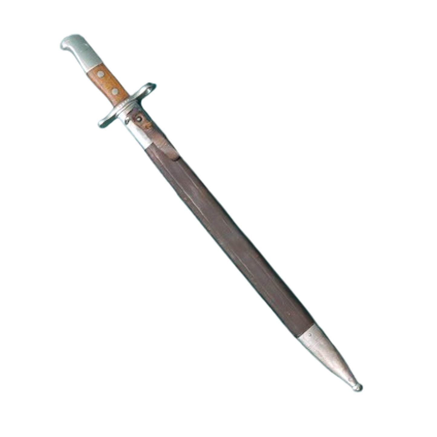 WW1 Swiss M1914 Pioneer Sawback Bayonet With Scabbard