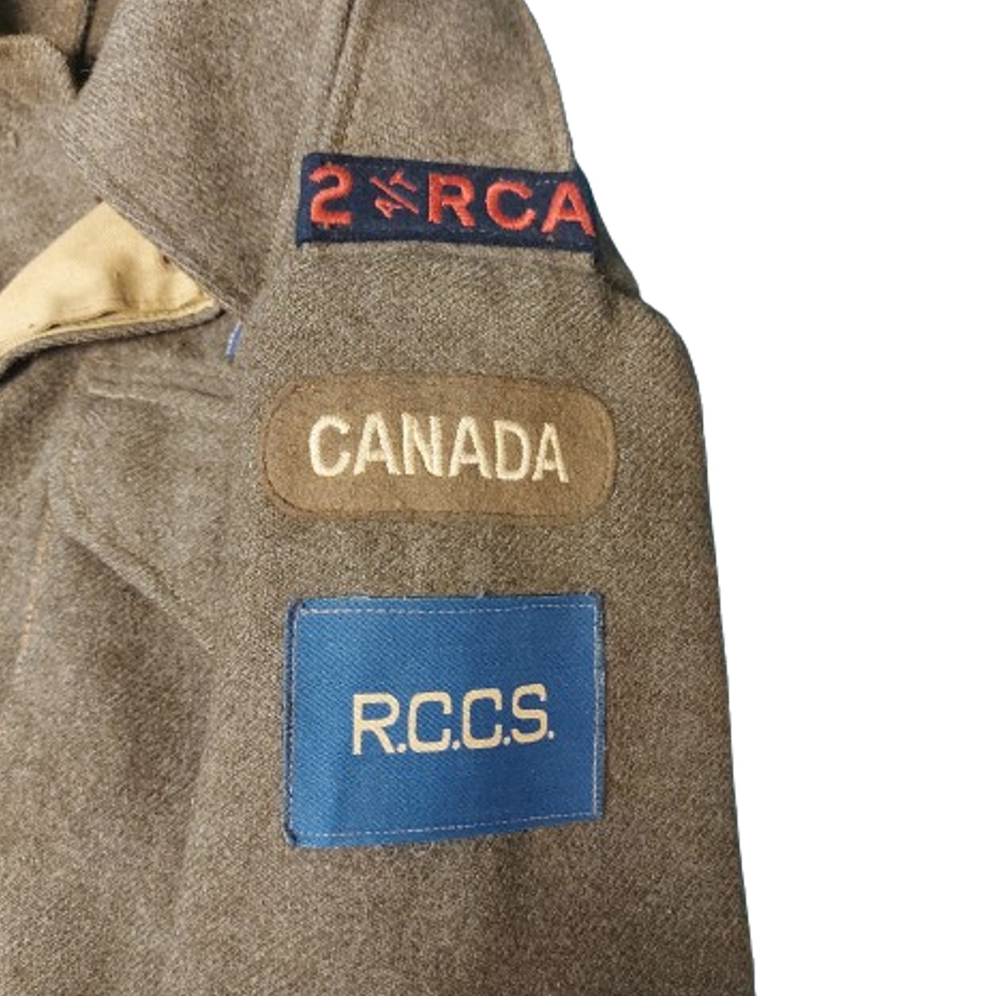 WW2 Canadian BD Battle Dress Tunic -2 A/T RCA RCCS Royal Canadian Corps Of Signals