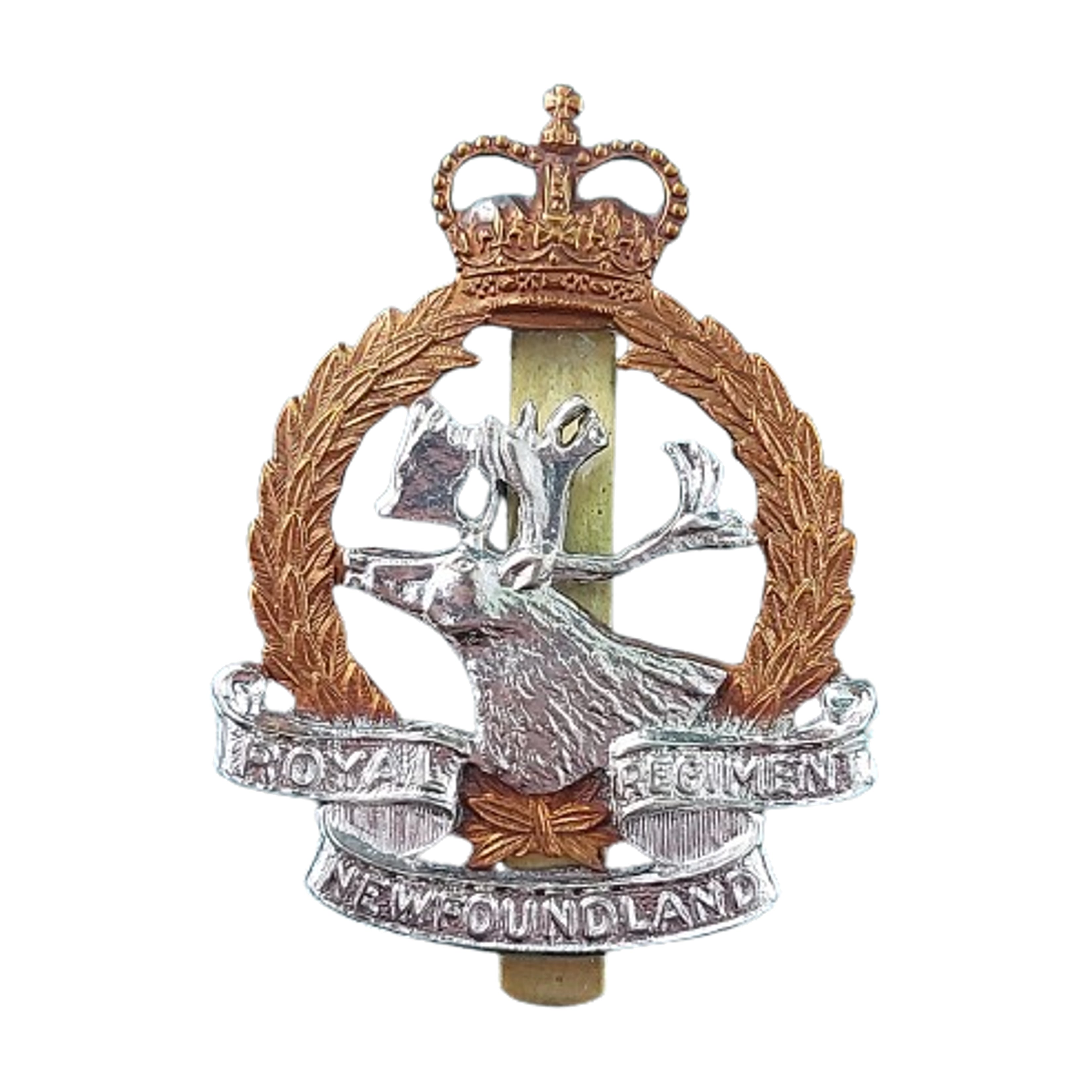 QEII CF Canadian Forces Royal Newfoundland Regiment Cap Badge ...