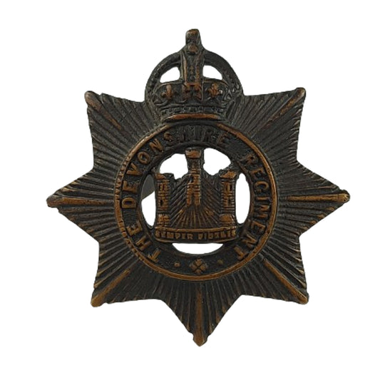 WW1 British /Devonshire Regiment Cap Badge