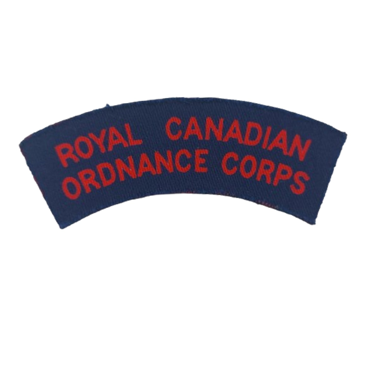 WW2 Canadian RCOC Ordnance Corps Canvas Shoulder Title