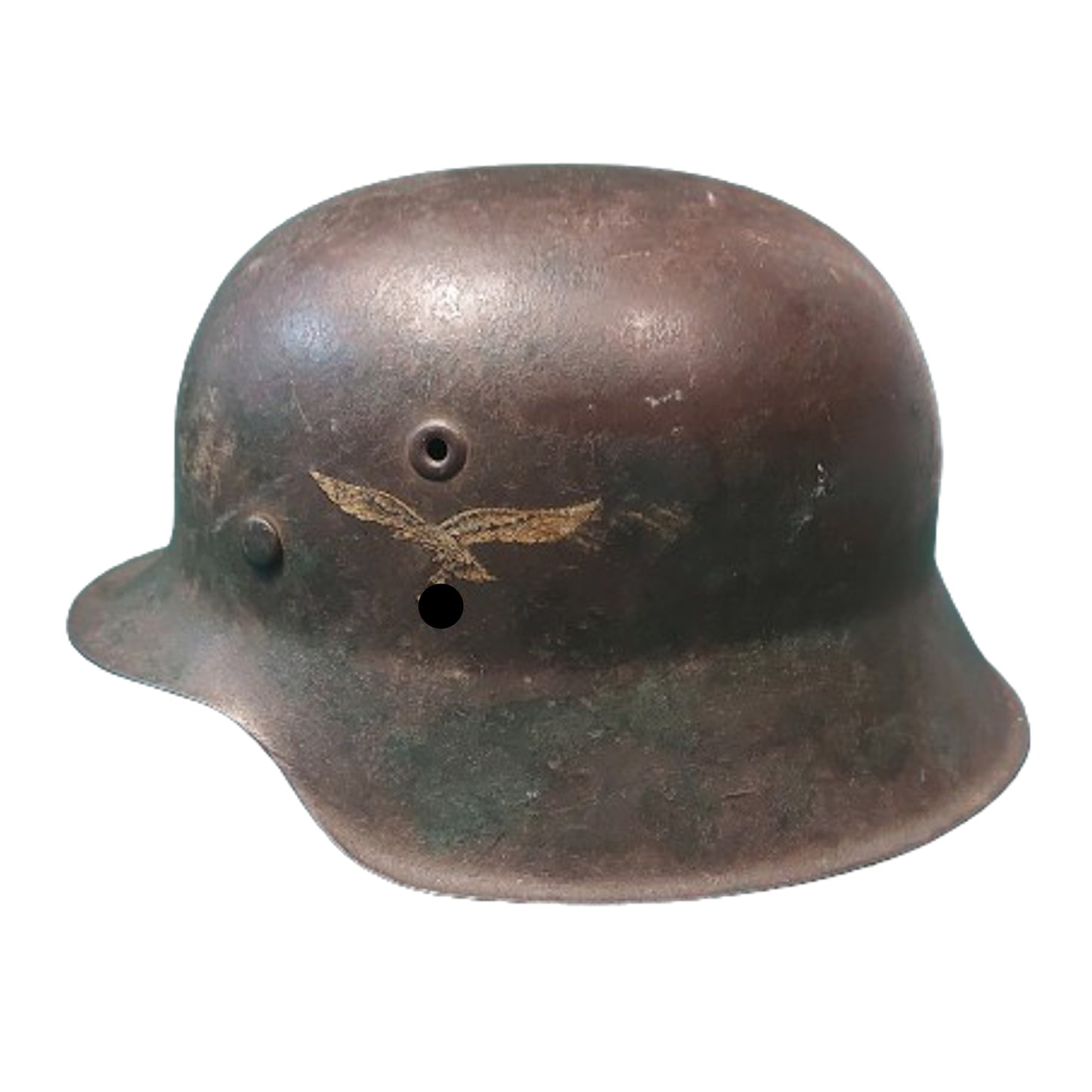 WW2 German Luftwaffe M42 Single Decal Camouflage Helmet