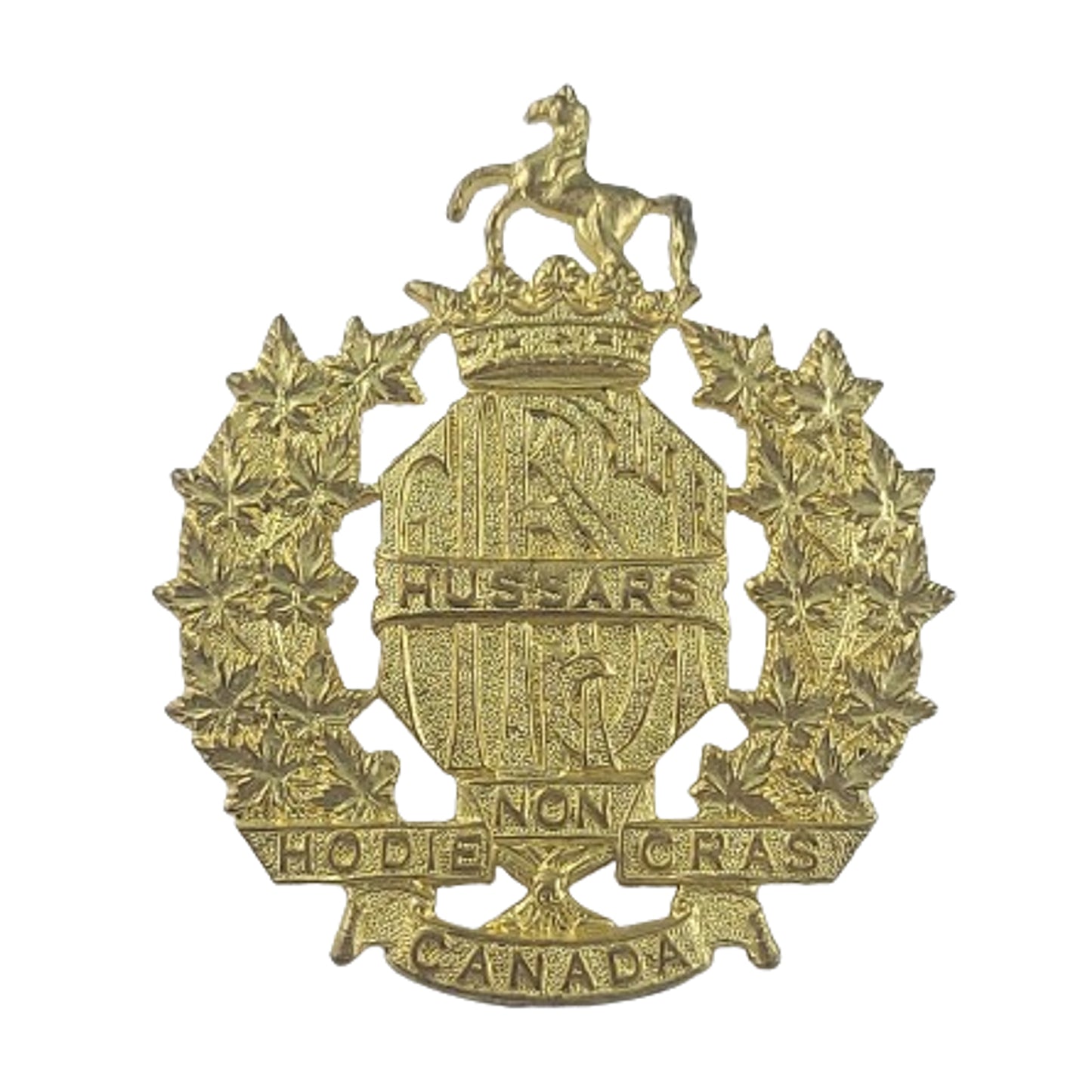 WW2 Canadian First Hussars Cap Badge