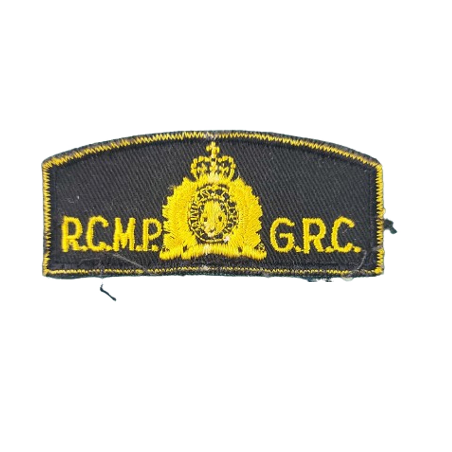 QEII Era RCMP / GRC Bilingual Cloth Shoulder Title