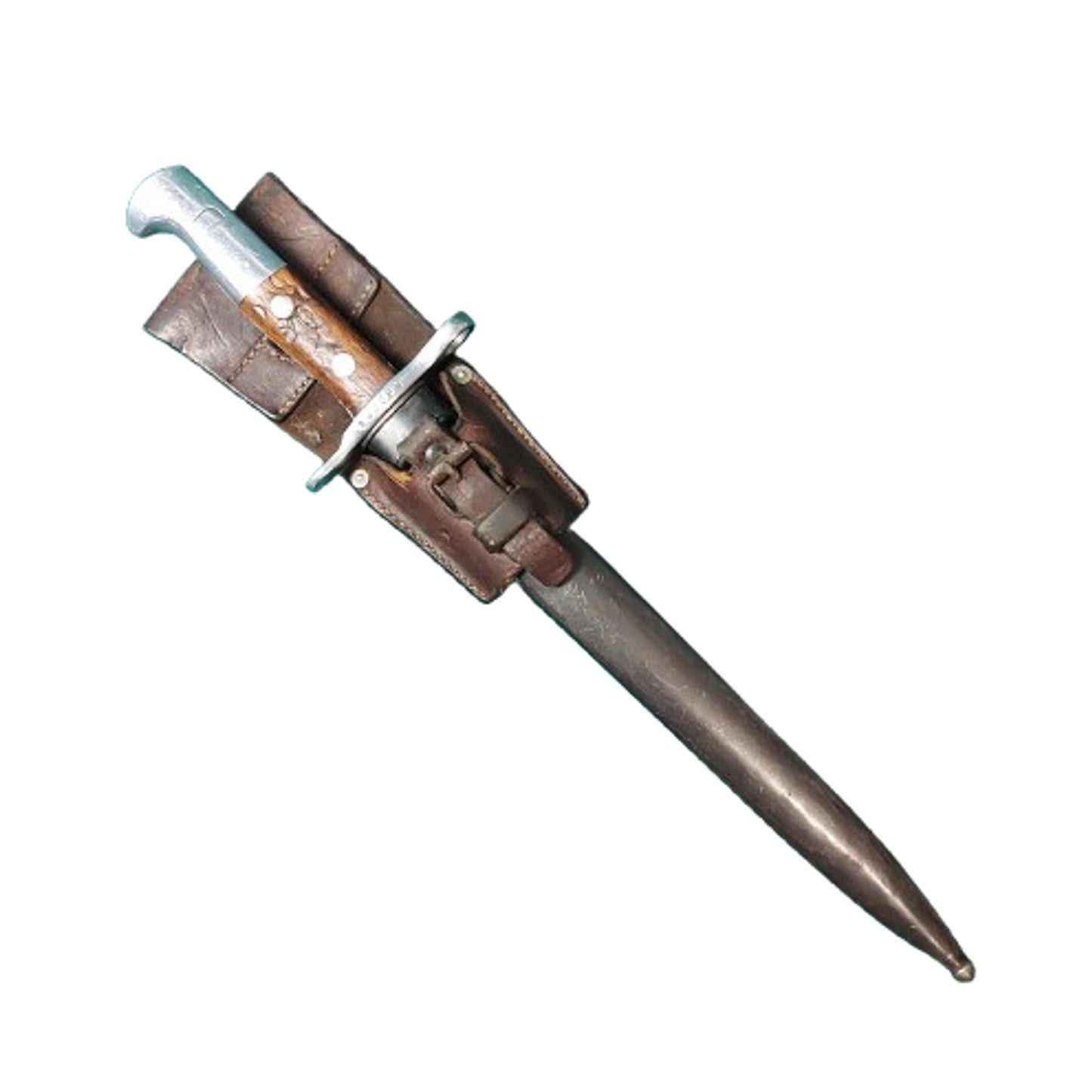 WW2 Swiss K31 Service Rifle Bayonet With Scabbard And Frog 1941