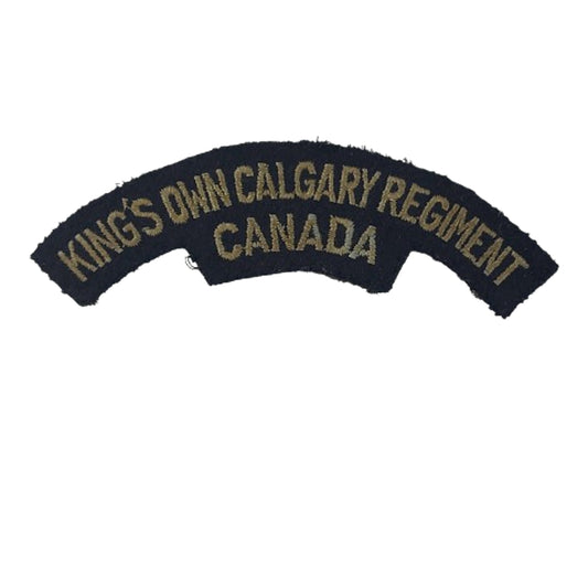 Post-WW2 King's Own Calgary Regiment Canada Shoulder Title