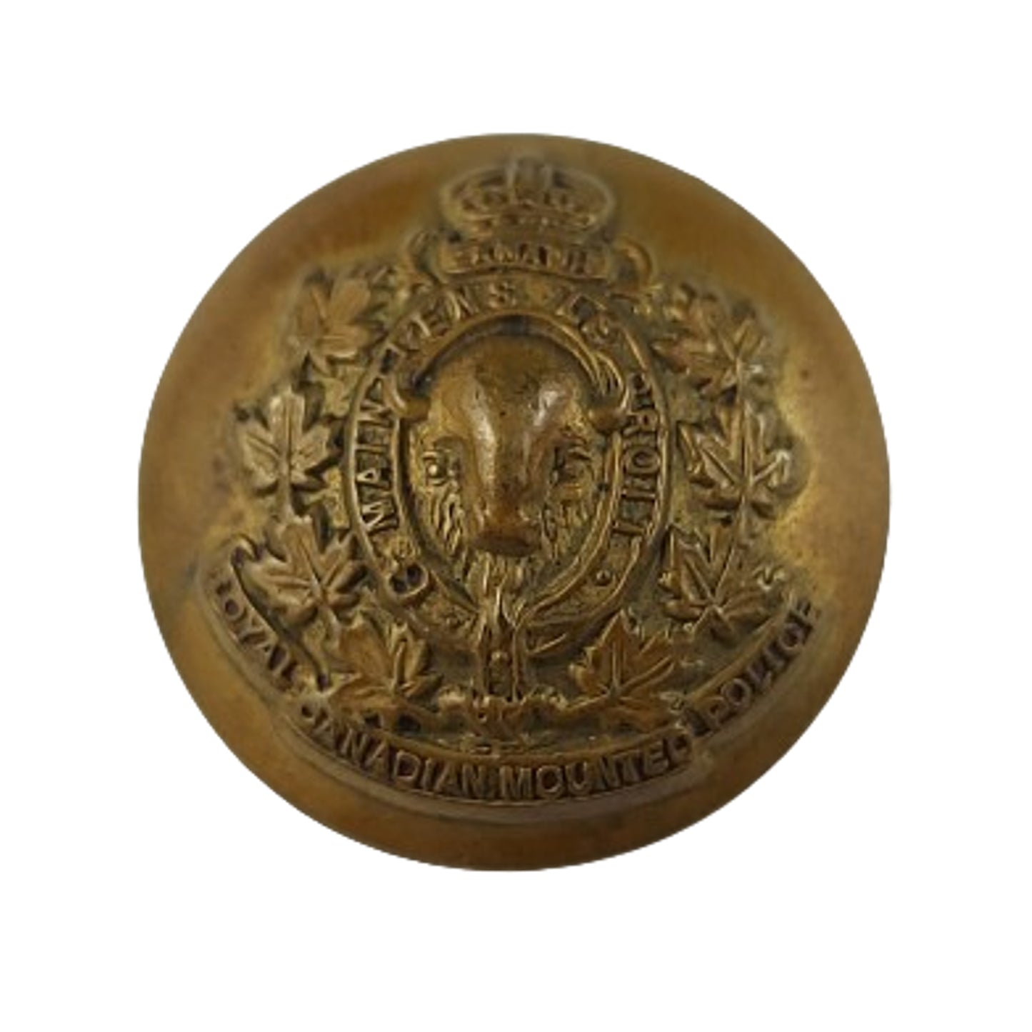 WW2 Era RCMP Royal Canadian Mounted Police Uniform Button