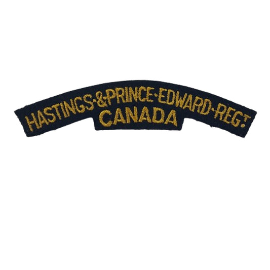 Post-WW2 Hasting & Prince Edward Regiment Canada Shoulder Title