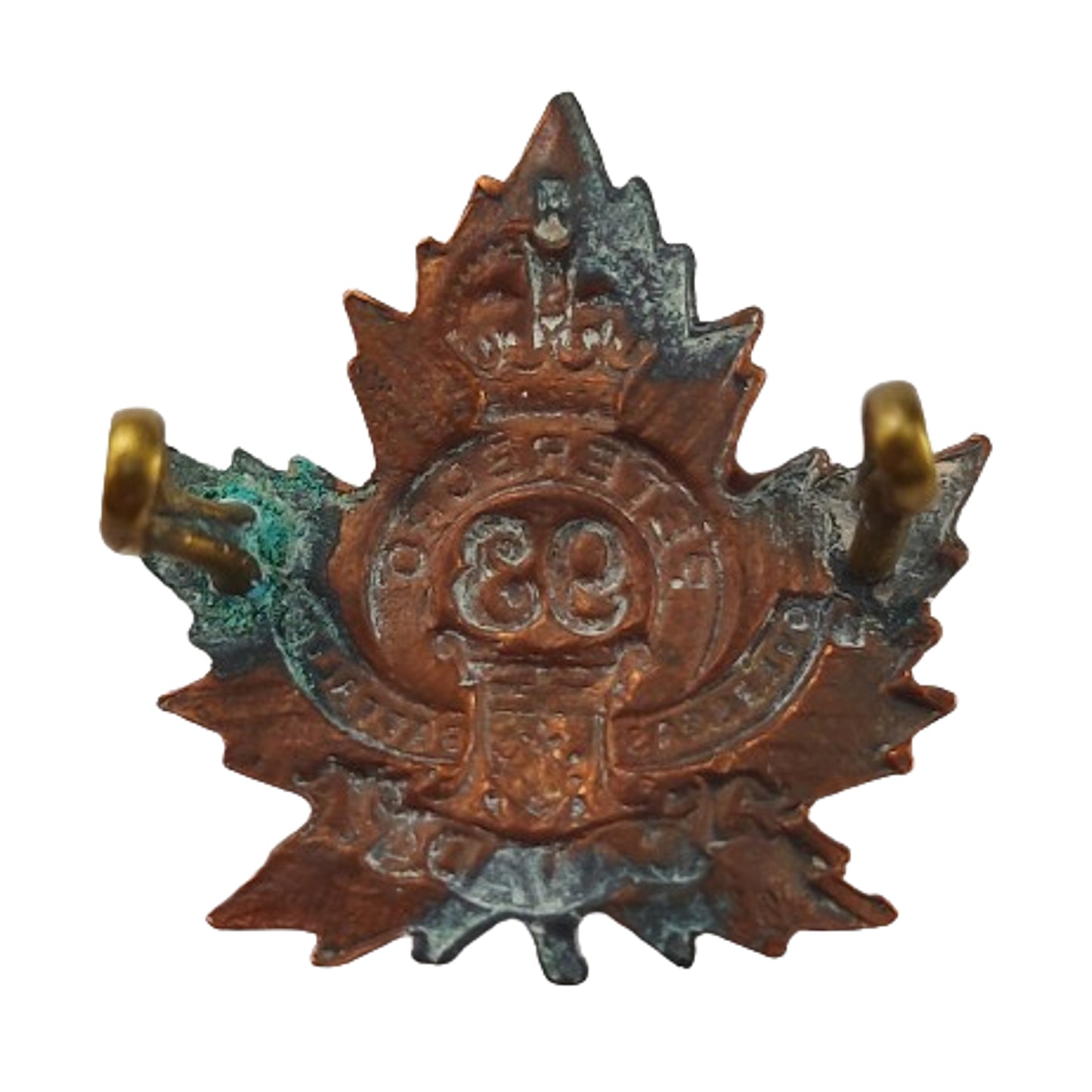 WW1 Canadian 93rd Battalion Collar Badge -Peterborough Ontario