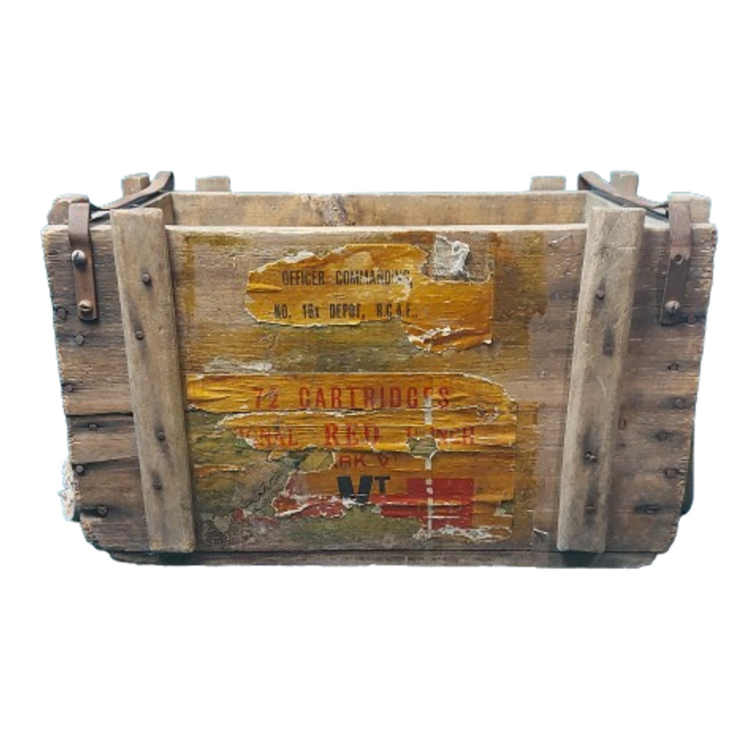 WW2 RCAF Royal Canadian Air Force Signal Flare Ammunition Crate 1944