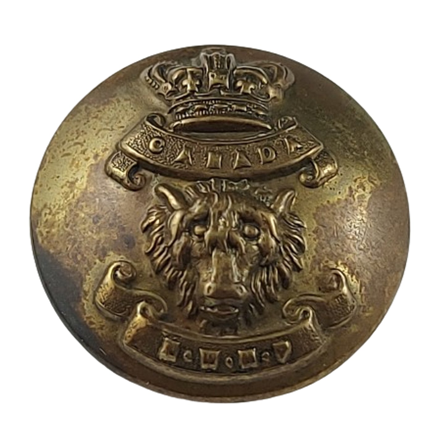 Victorian NWMP North West Mounted Police Uniform Button