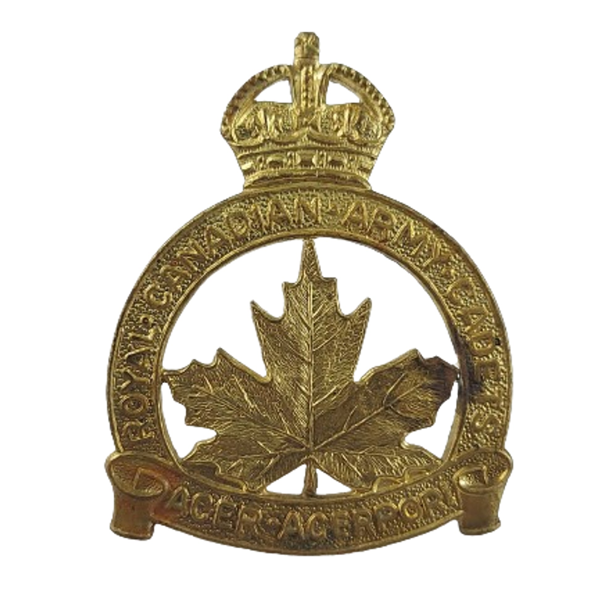 WW2 RCAC Royal Canadian Army Cadets Cap Badge -Scully Montreal ...