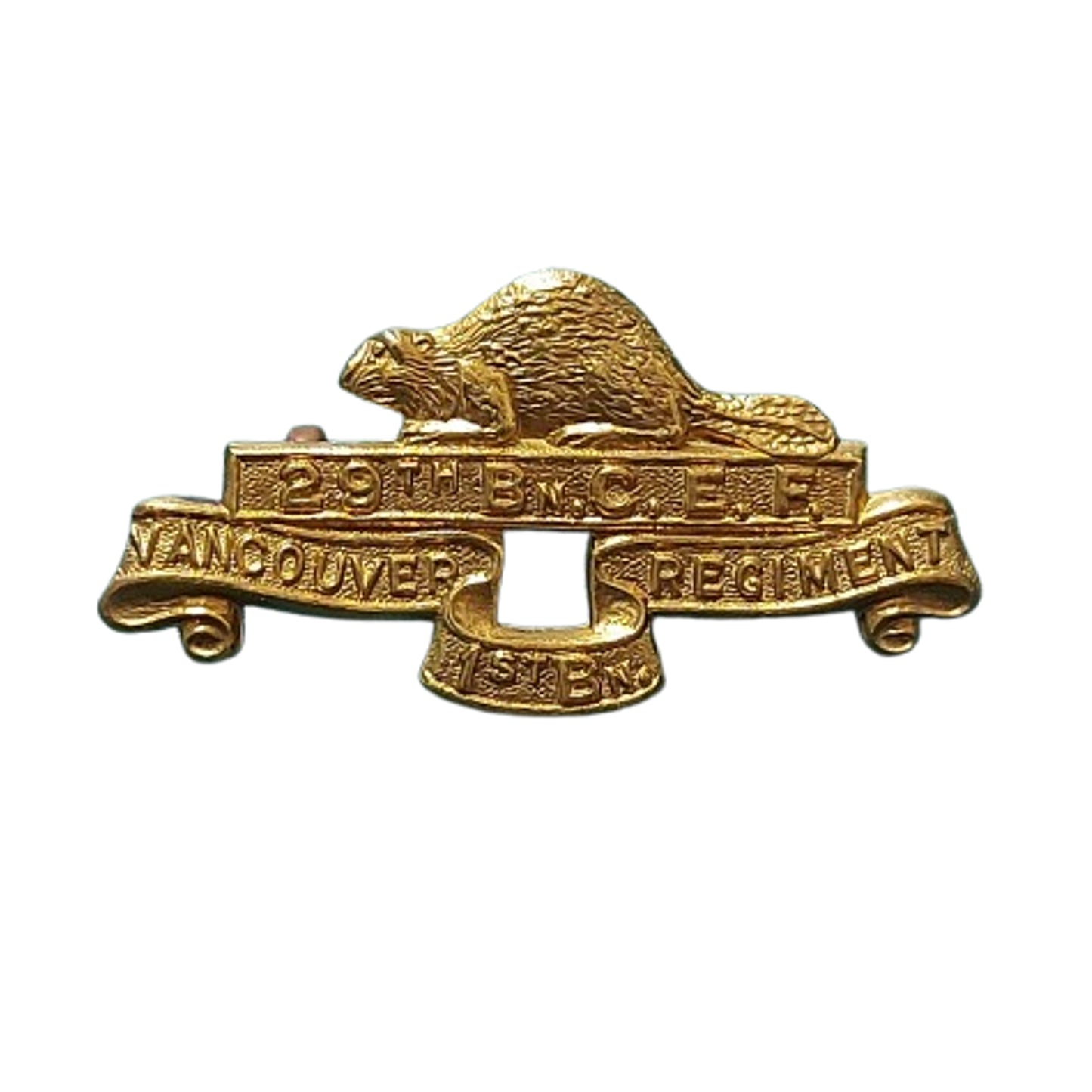 WW1 Canadian CEF 29th Battalion Collar Badge Tobin's Tigers Vancouver