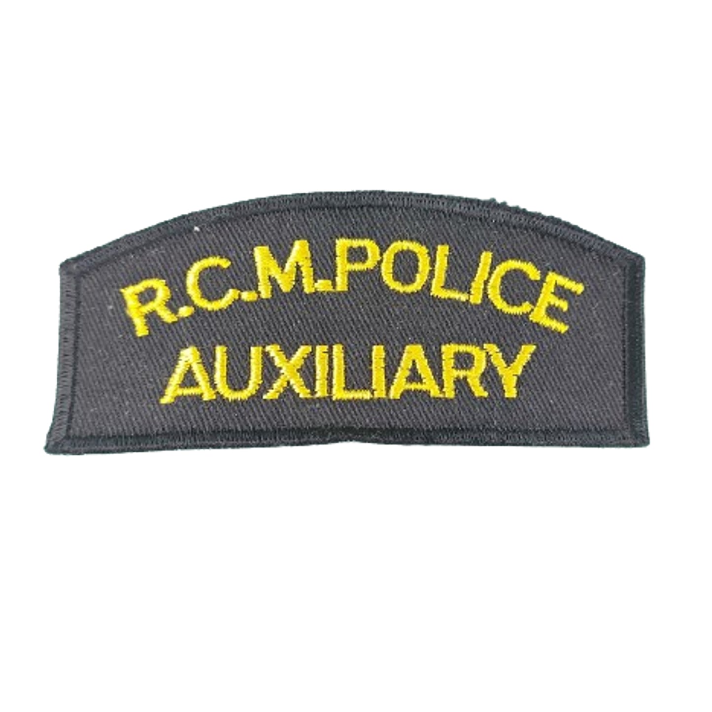 R.C.M. Police Auxiliary Uniform Shoulder Title