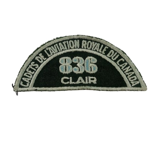 Royal Canadian Air Cadets 836 Clair Squadron Shoulder Title