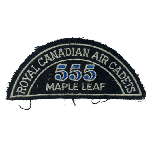 Royal Canadian Air Cadets 555 Maple Leaf Squadron Shoulder Title