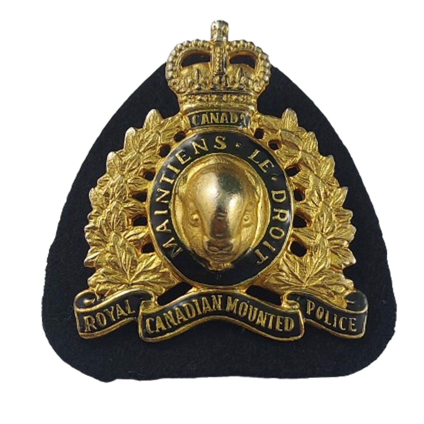 QEII RCMP Royal Canadian Mounted Police Cap Badge