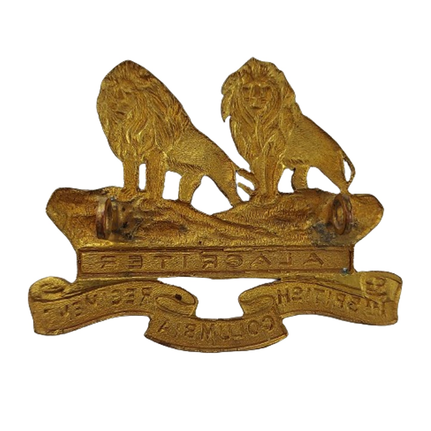 WW2 Canadian 1st British Columbia Regiment Officer's Cap Badge