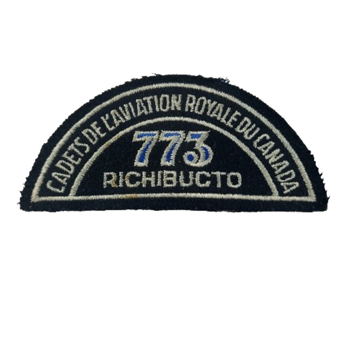 French Royal Canadian Air Cadets 773 Richibucto Squadron Shoulder Title