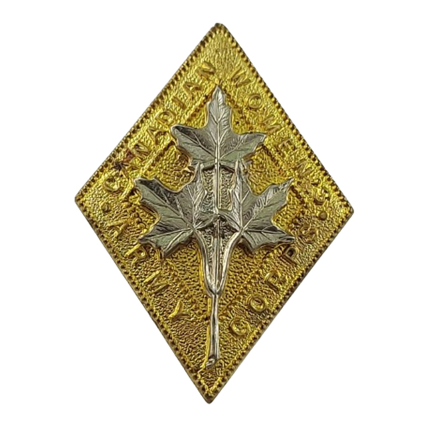 WW2 CWAC Canadian Women's Army Corps Cap Badge