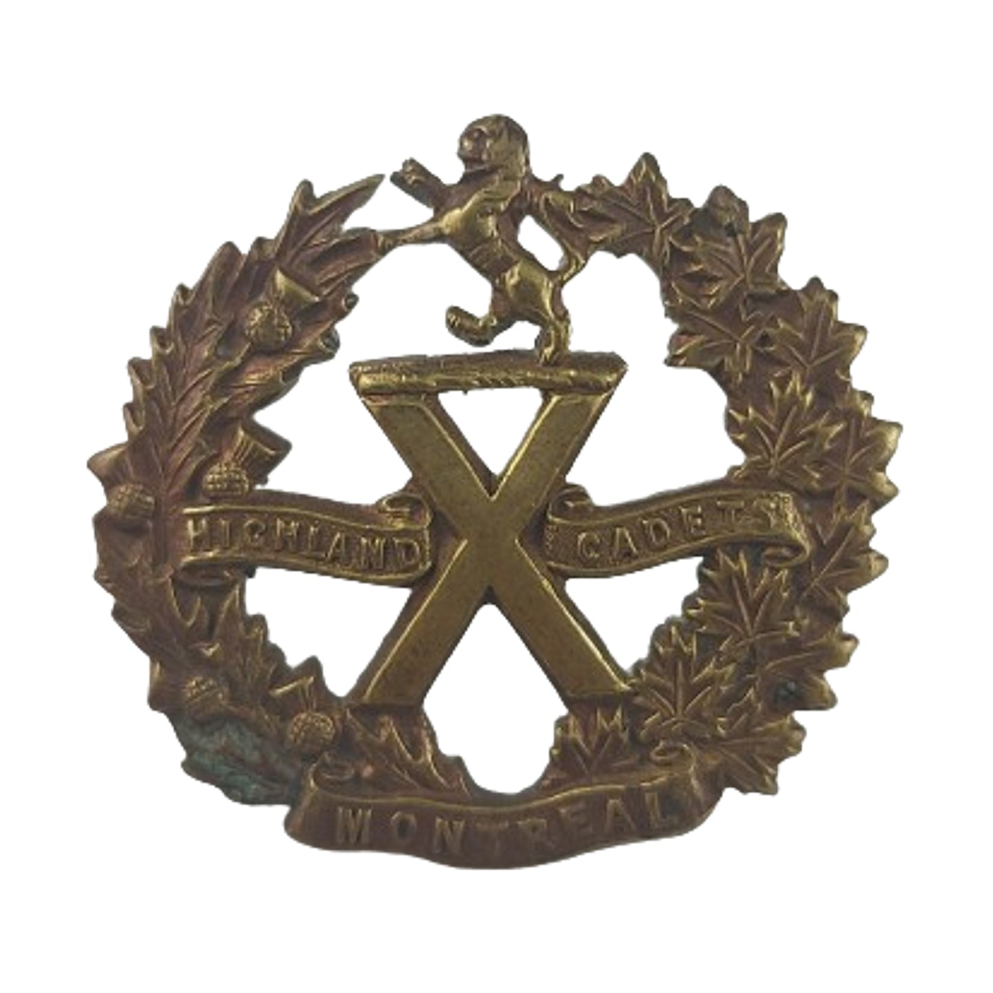 WW2 Canadian Highland Cadets Of Montreal Cap Badge