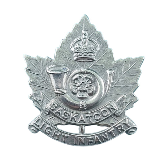 WW2 Canadian SLI Saskatoon Light Infantry Cap Badge