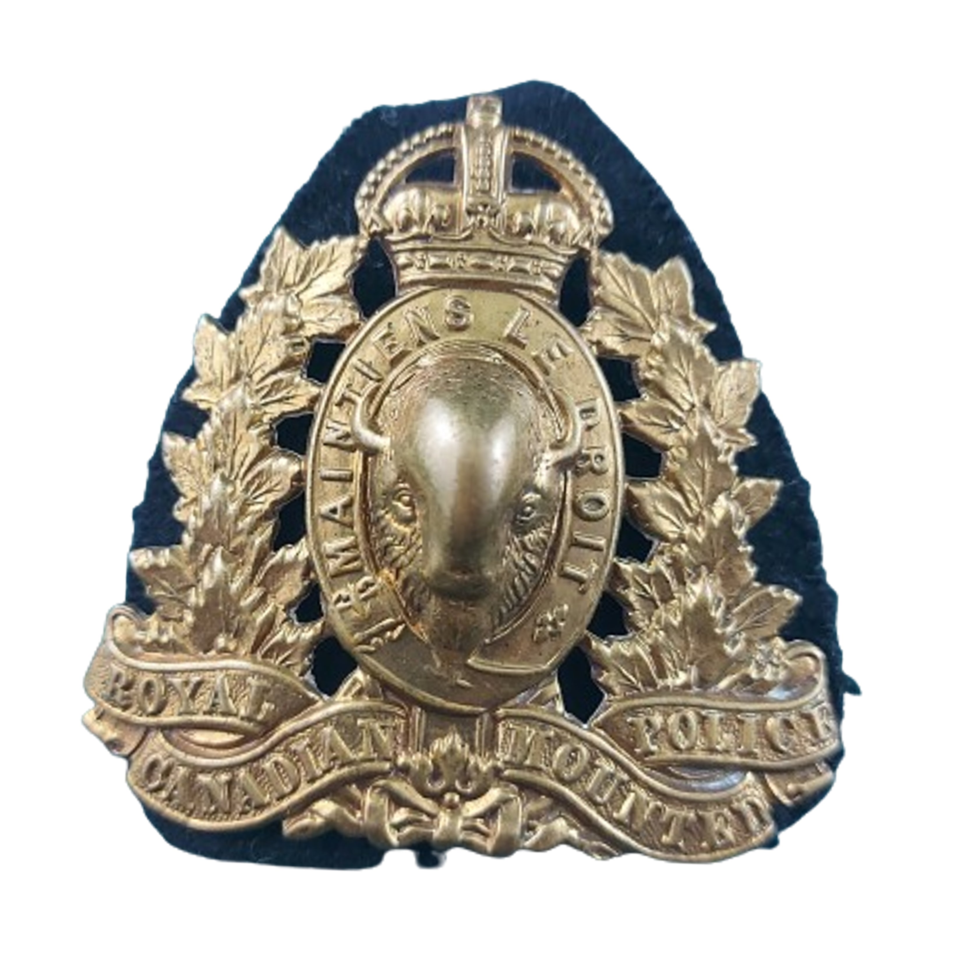 WW2 Era RCMP Royal Canadian Mounted Police Cap Badge -Gaunt Montreal ...