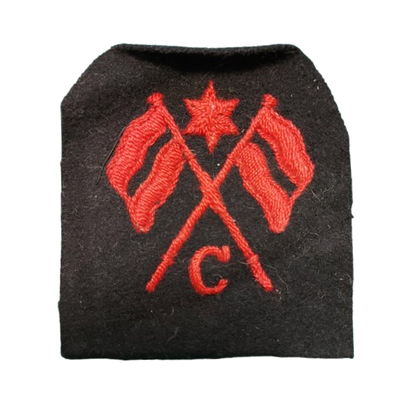 WW2 Canadian British RCN RN Naval Leading Coder Cloth Trade Badge