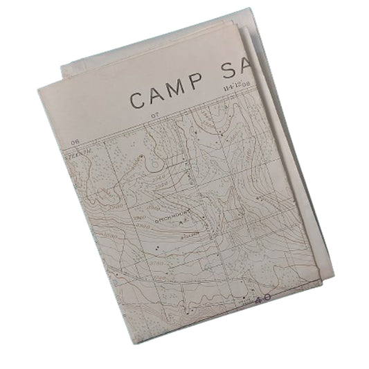 Pre-WW2 1924 Nation Defence Map -Camp Sarcee