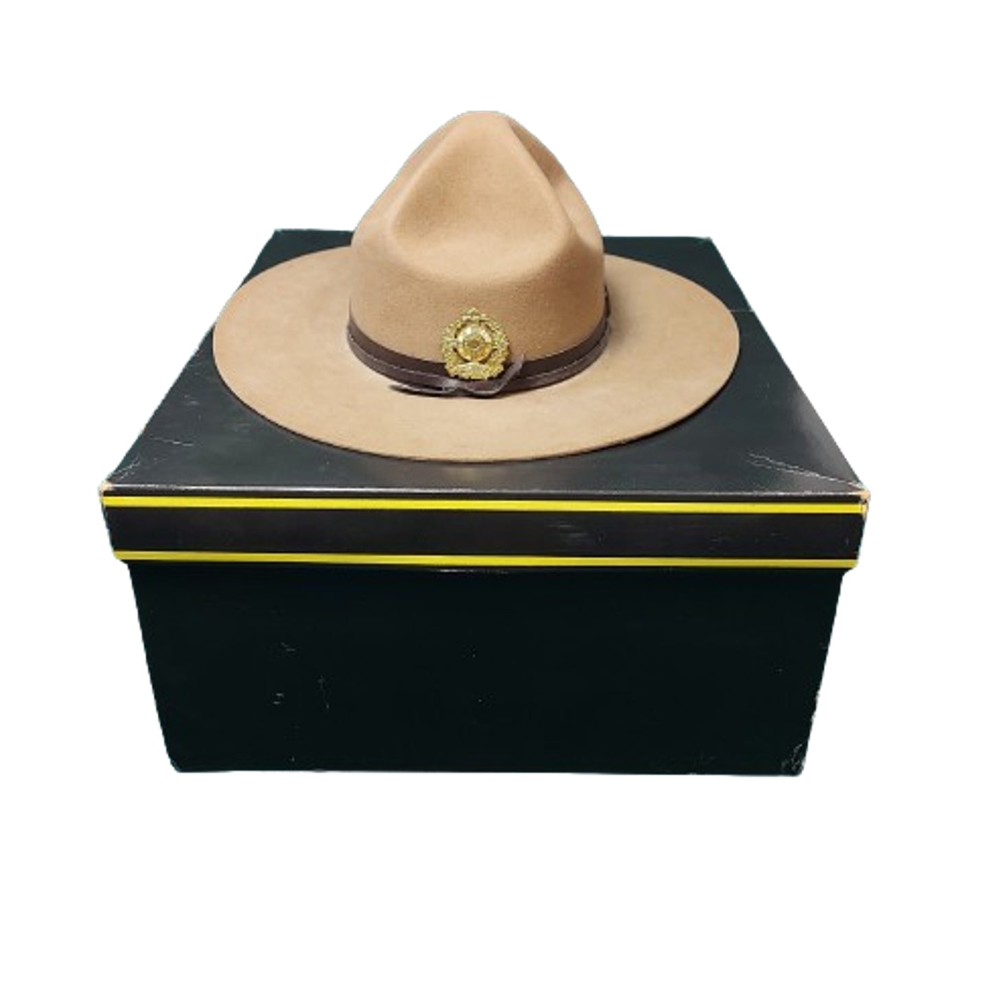 Canadian Legion Of Frontiersmen Stetson With Badge In Issue Box