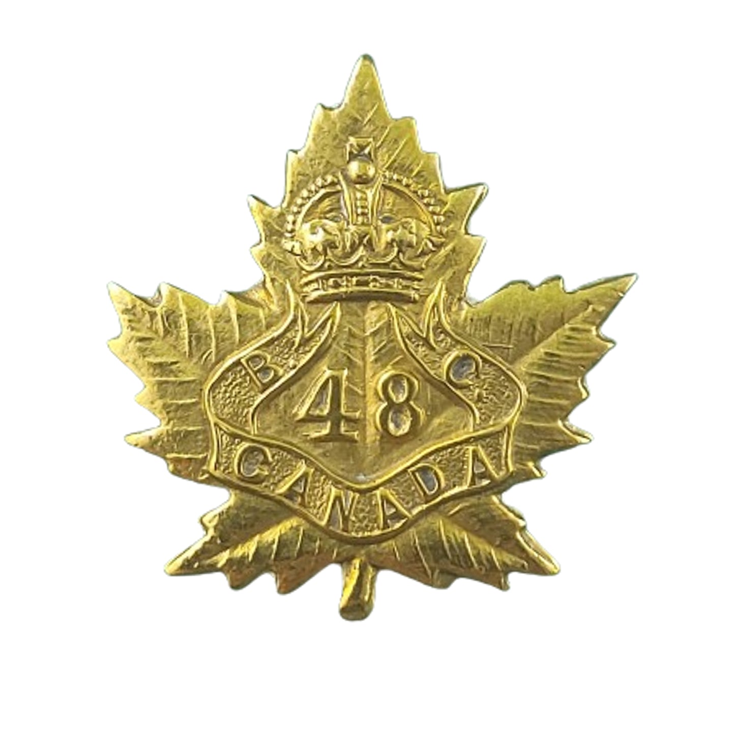 WW1 Canadian 48th Battalion Collar Badge - Victoria B.C.