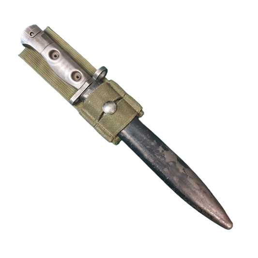 Post-WW2 Canadian C1 FN Bayonet With Scabbard And Frog 1958