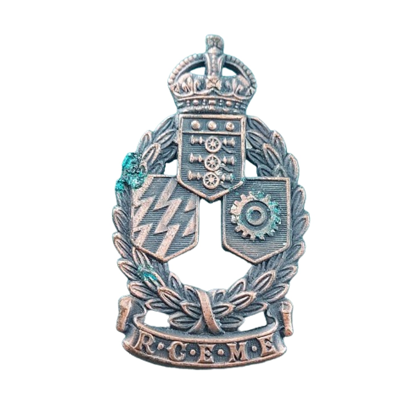 WW2 RCEME Royal Canadian Electrical Mechanical Engineers Cap Badge