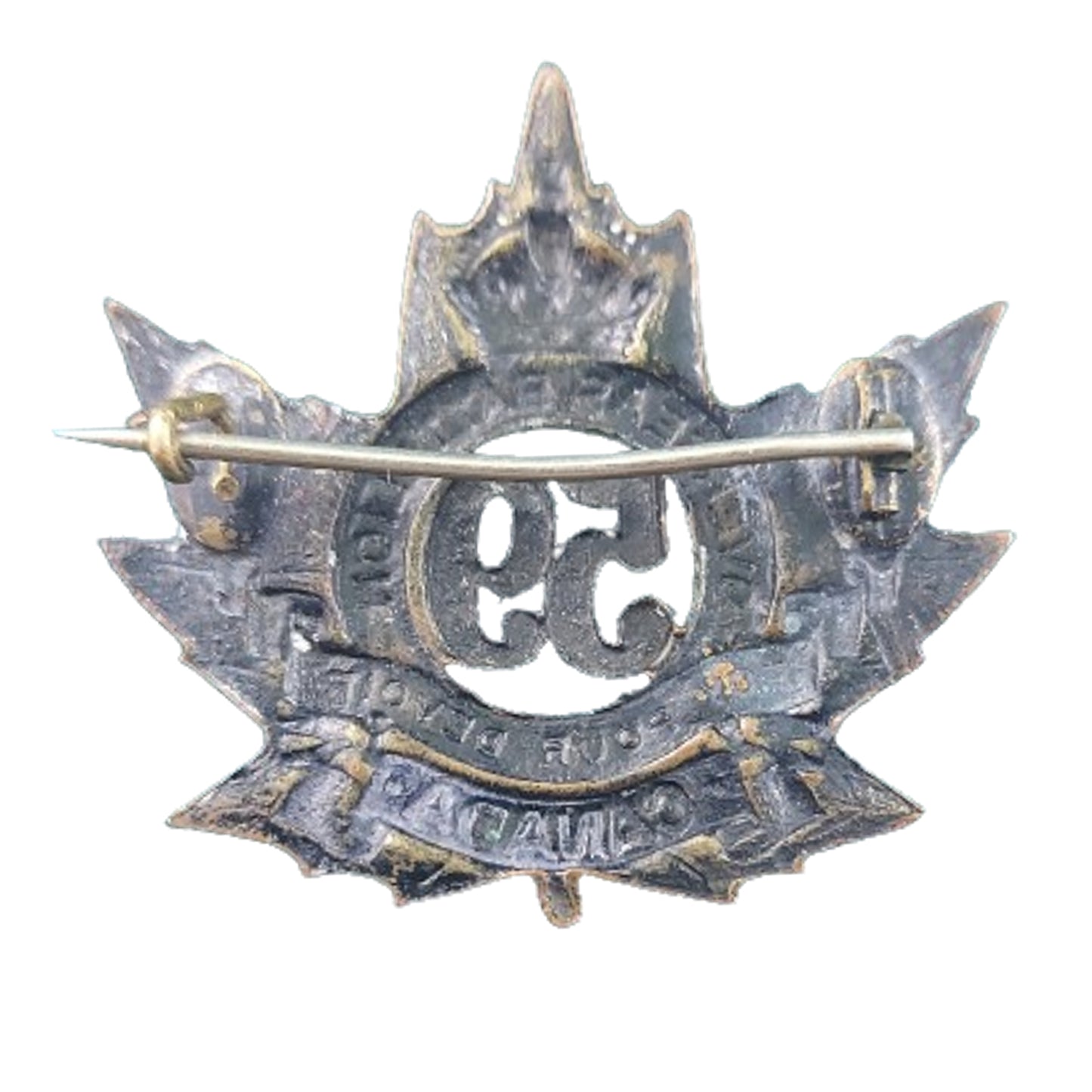 WW1 Canadian 59th Battalion Officer's Cap Badge -Brockville Ontario