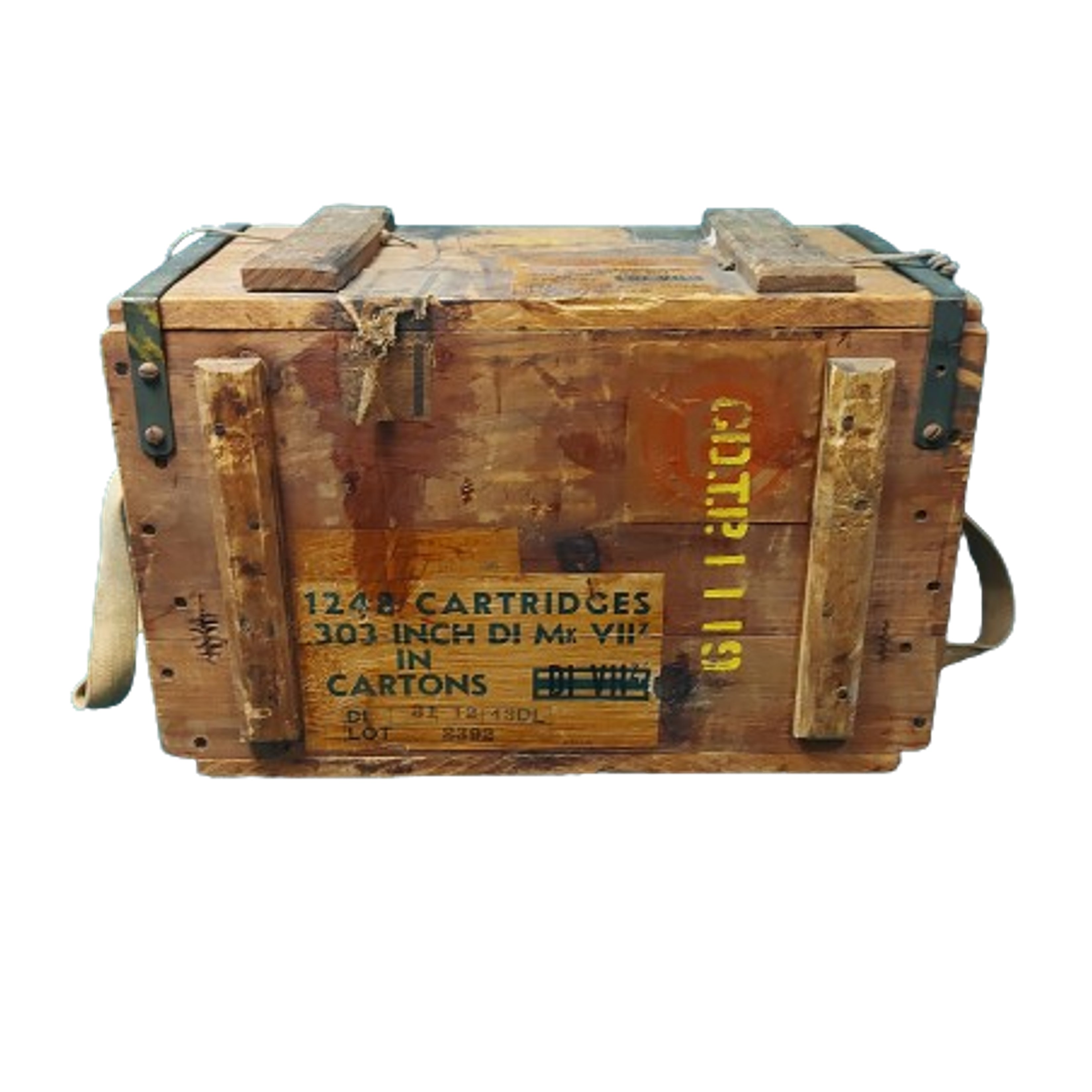 Candian Rifle Bullets Box WW2 Canadian 303 British Ammunition Crate -1943 – Canadian Soldier ...