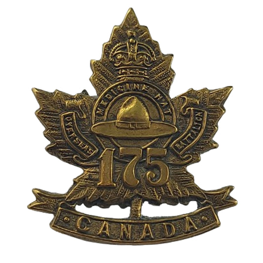 WW1 Canadian 175th Battalion Collar Badge - Medicine Hat Alberta