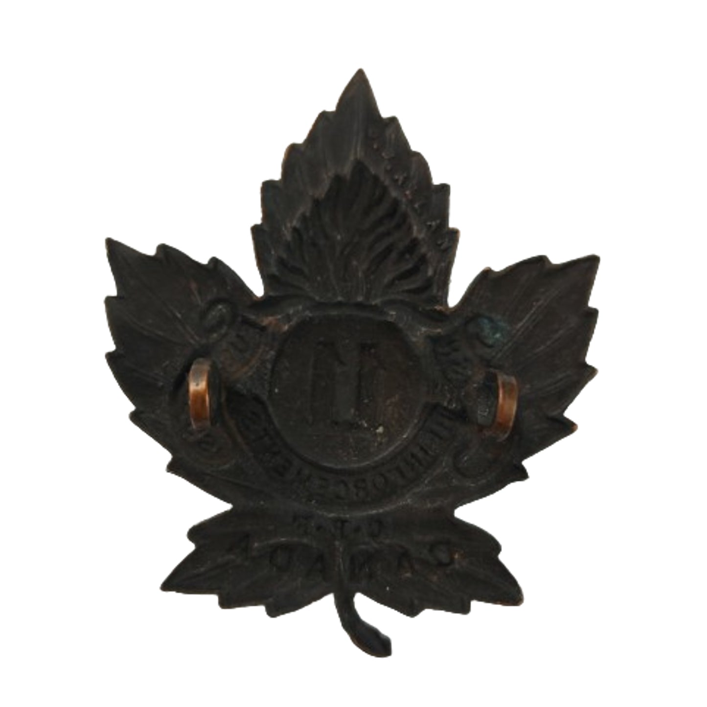 WW1 Canadian CEF 11th Irish Fusiliers Reinforcements Cap Badge -O.B. Allan