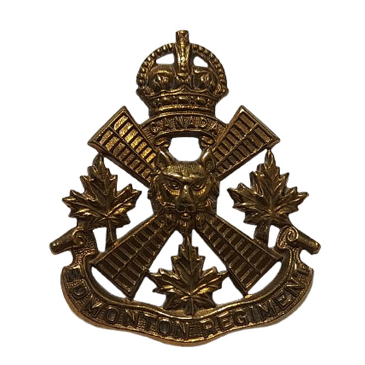 WW2 Canadian Edmonton Regiment Cap Badge