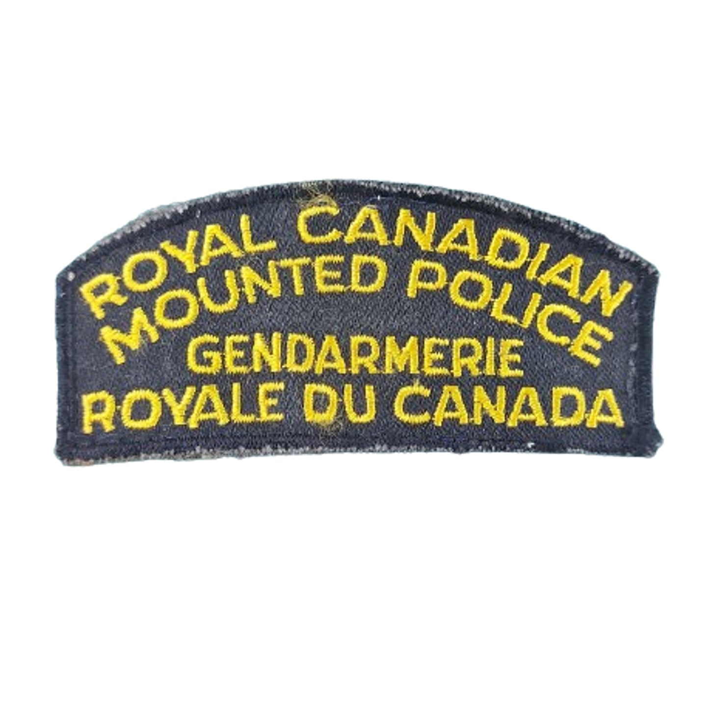 QEII Era Royal Canadian Mounted Police - Gendarmerie Royale Du Canada Bilingual Shoulder Title